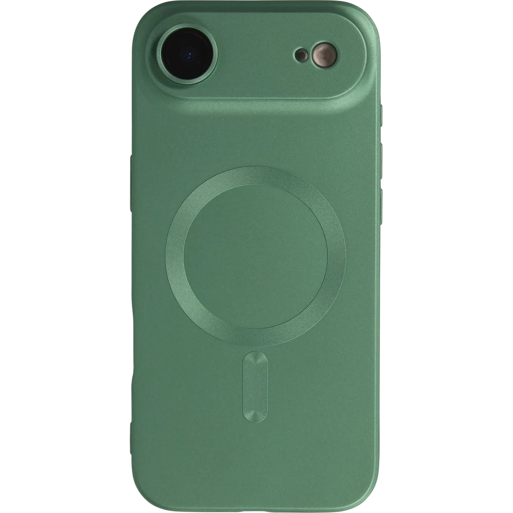 Coque iPhone Air - Gel souple avec vitre de protection caméra MagSafe - Vert