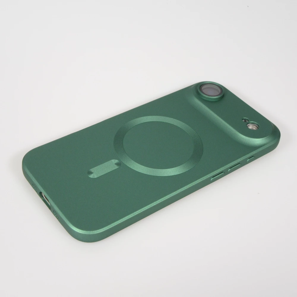 Coque iPhone Air - Gel souple avec vitre de protection caméra MagSafe - Vert