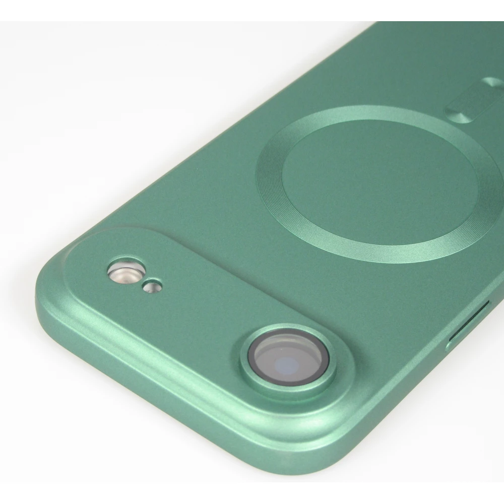 Coque iPhone Air - Gel souple avec vitre de protection caméra MagSafe - Vert