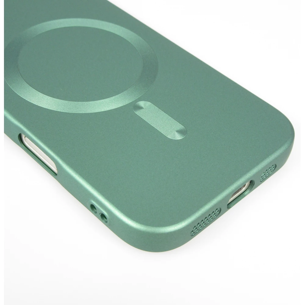 Coque iPhone Air - Gel souple avec vitre de protection caméra MagSafe - Vert
