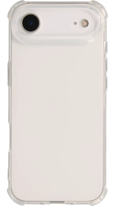 iPhone Air Case Hülle - Gummi Transparent Gel Bumper mit extra Schutz für Ecken Antischock