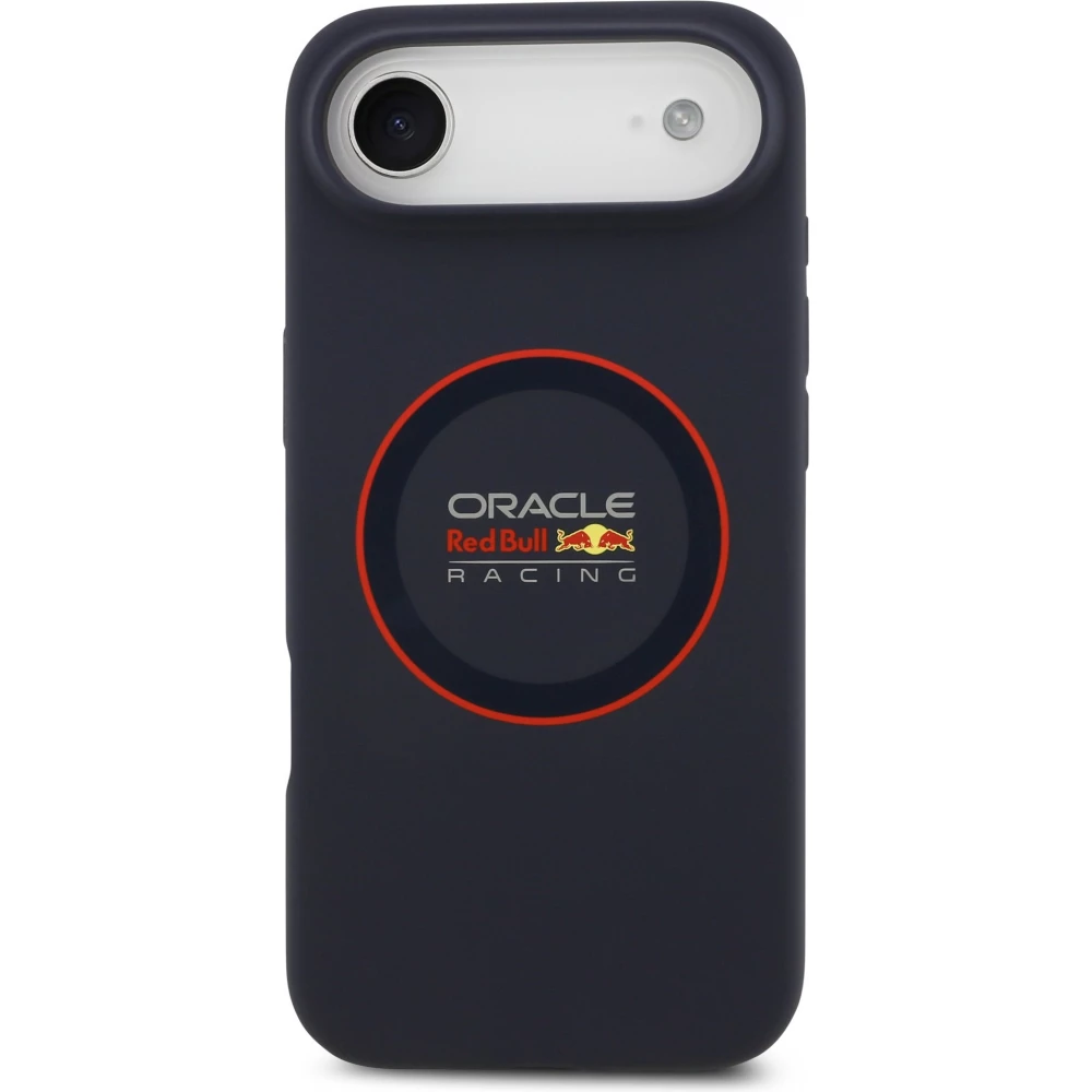 Coque iPhone Air - Red Bull Racing MagSafe en silicone avec anneau rouge - Bleu