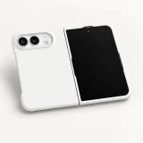 Coque iPhone Duo - Plastique finition Soft Touch - Blanc