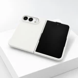 Coque iPhone Duo - Plastique finition Soft Touch - Blanc