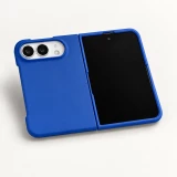 Coque iPhone Duo - Plastique finition Soft Touch - Bleu foncé
