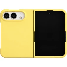 Coque iPhone Duo - Plastique finition Soft Touch - Jaune