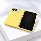 Coque iPhone Duo - Plastique finition Soft Touch - Jaune
