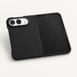 Coque iPhone Duo - Plastique finition Soft Touch - Noir