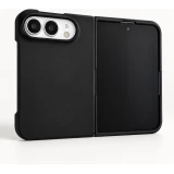 Coque iPhone Duo - Plastique finition Soft Touch - Noir