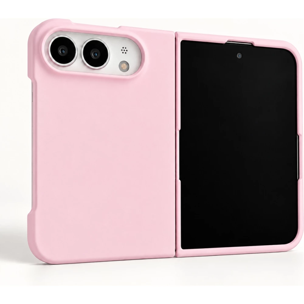 Coque iPhone Duo - Plastique finition Soft Touch - Rose