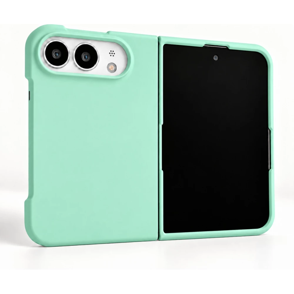 Coque iPhone Duo - Plastique finition Soft Touch - Vert menthe