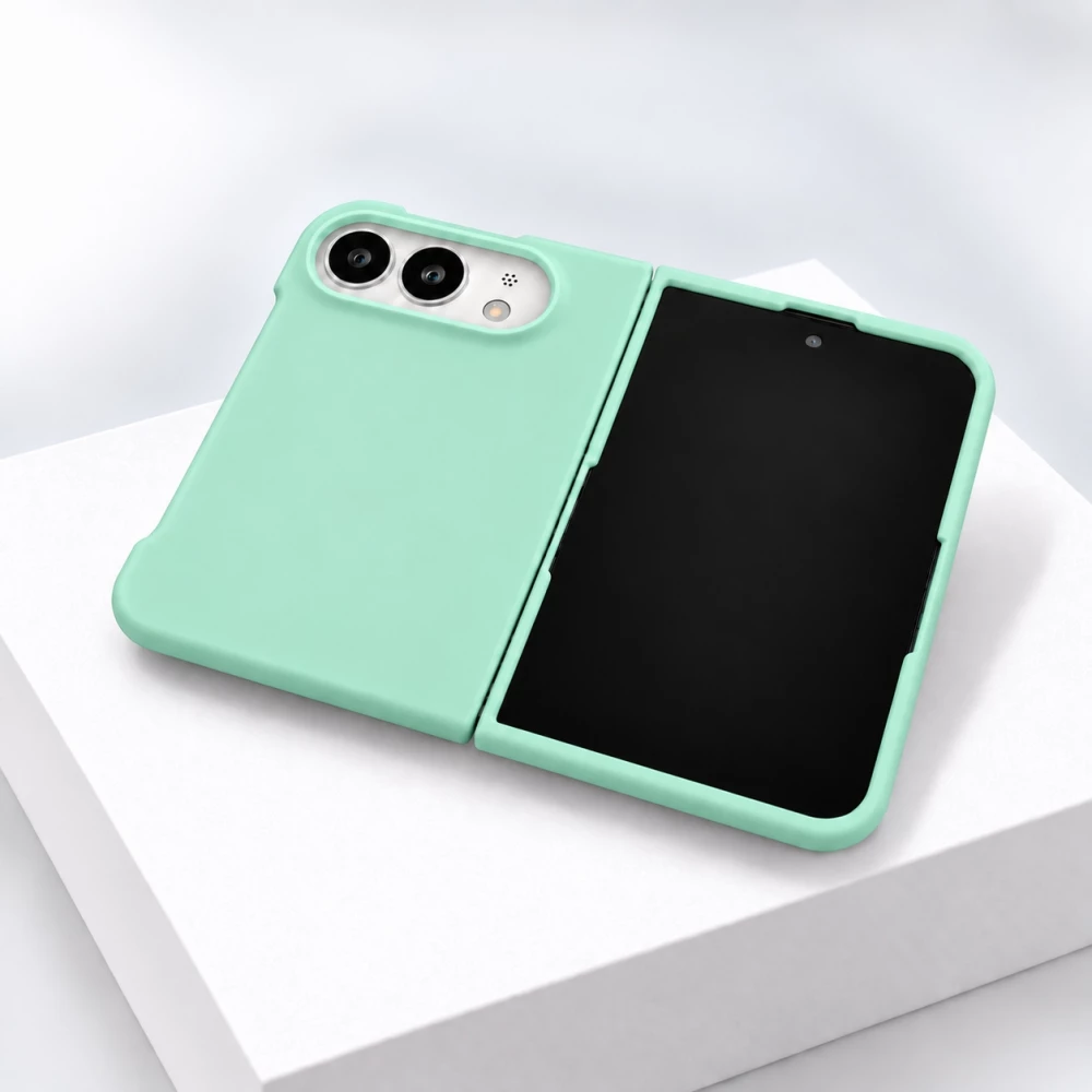 Coque iPhone Duo - Plastique finition Soft Touch - Vert menthe