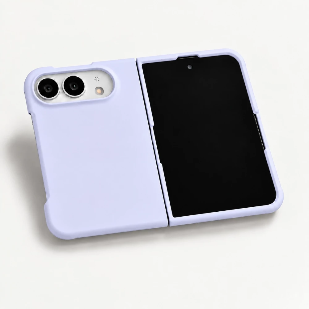 Coque iPhone Duo - Plastique finition Soft Touch - Violet