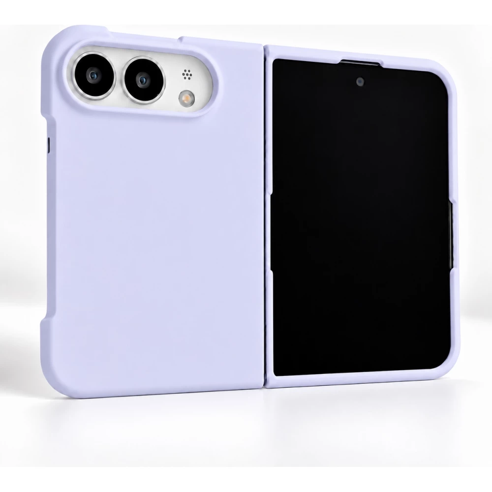 Coque iPhone Duo - Plastique finition Soft Touch - Violet