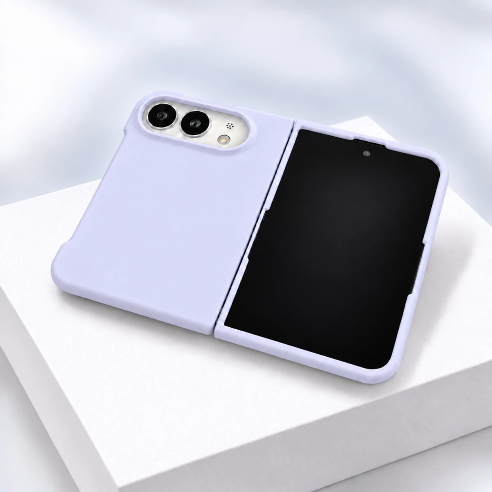 Coque iPhone Duo - Plastique finition Soft Touch - Violet