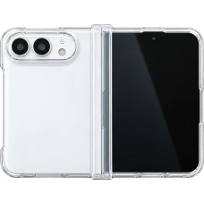 Coque iPhone Duo - Plastique lisse Clear avec protection charnière - Transparent