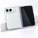Coque iPhone Duo - Plastique lisse Clear avec protection charnière - Transparent