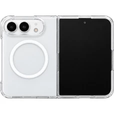 Coque iPhone Duo - Crystal Mag transparent avec MagSafe et protection intégrale antichoc - Transparent
