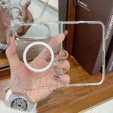 Coque iPhone Duo - Crystal Mag transparent avec MagSafe et protection intégrale antichoc - Transparent