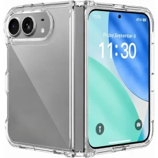 Coque iPhone Duo - Gel Transparent Silicone Bumper anti-choc avec protections pour coins