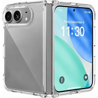 Coque iPhone Duo - Gel Transparent Silicone Bumper anti-choc avec protections pour coins