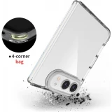 Coque iPhone Duo - Gel Transparent Silicone Bumper anti-choc avec protections pour coins