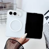 Coque iPhone Duo - Plastique semi-transparent mat avec MagSafe - Blanc