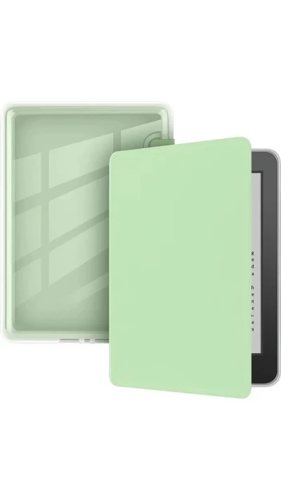 Kindle Paperwhite 2024 (12e génération) Case Hülle - Ultra-transparente Acryl- und TPU-Hülle mit Stosschutz und Standby / Weckfunktion - Grün