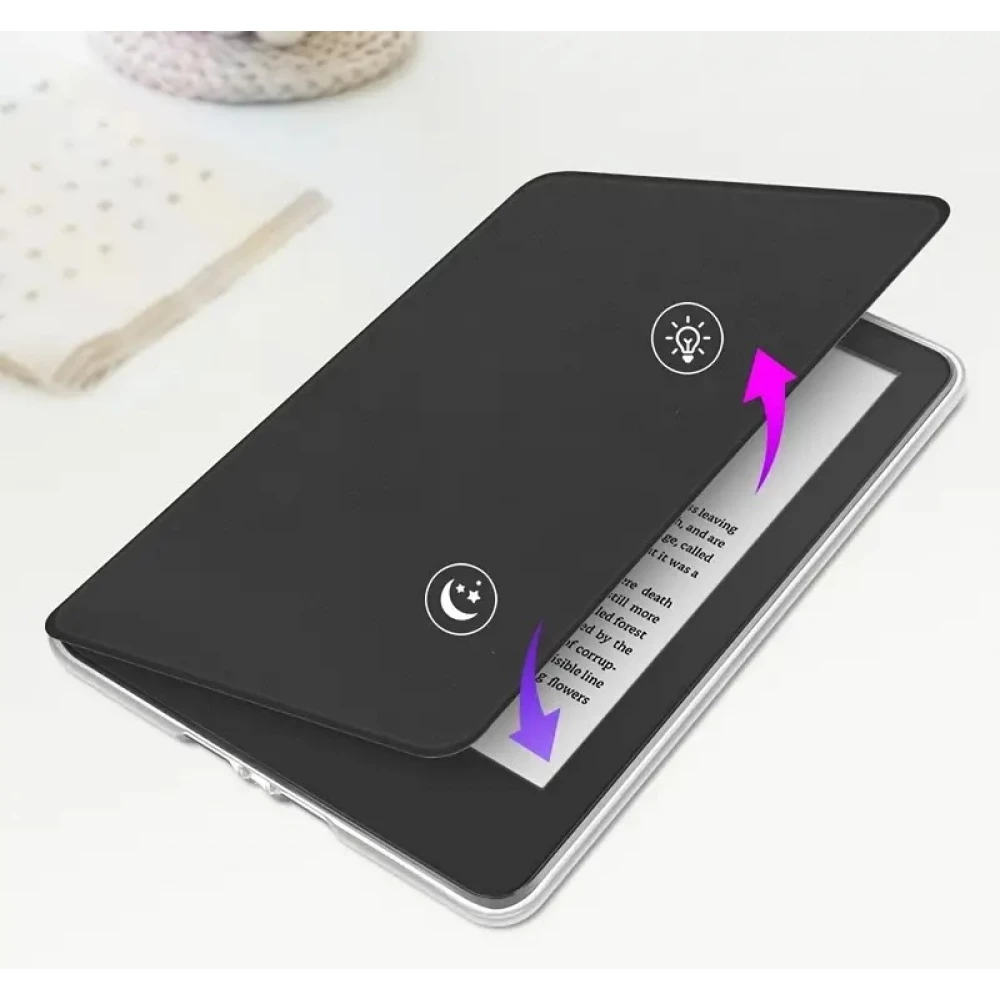 Kindle Paperwhite 2024 (12e génération) Case Hülle - Ultra-transparente Acryl- und TPU-Hülle mit Stosschutz und Standby / Weckfunktion - Grün