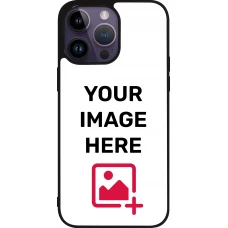 Personalisierte Hülle mit schwarzen Silikonrändern - iPhone 15 Pro Max