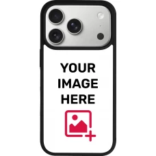 Coque personnalisée avec bords en silicone noir - iPhone 17 Pro