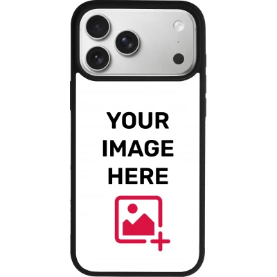 Coque personnalisée avec bords en silicone noir - iPhone 17 Pro Max