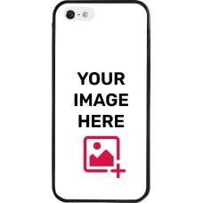 Coque personnalisée avec bords en silicone noir - iPhone 5