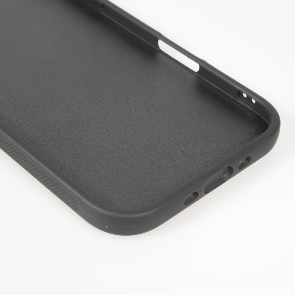 Coque personnalisée avec bords en silicone noir - iPhone Air
