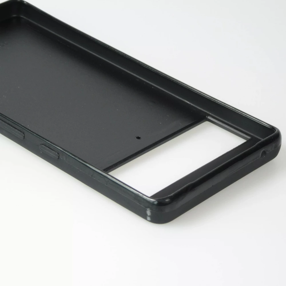 Coque personnalisée en silicone rigide noir - Google Pixel 6 Pro