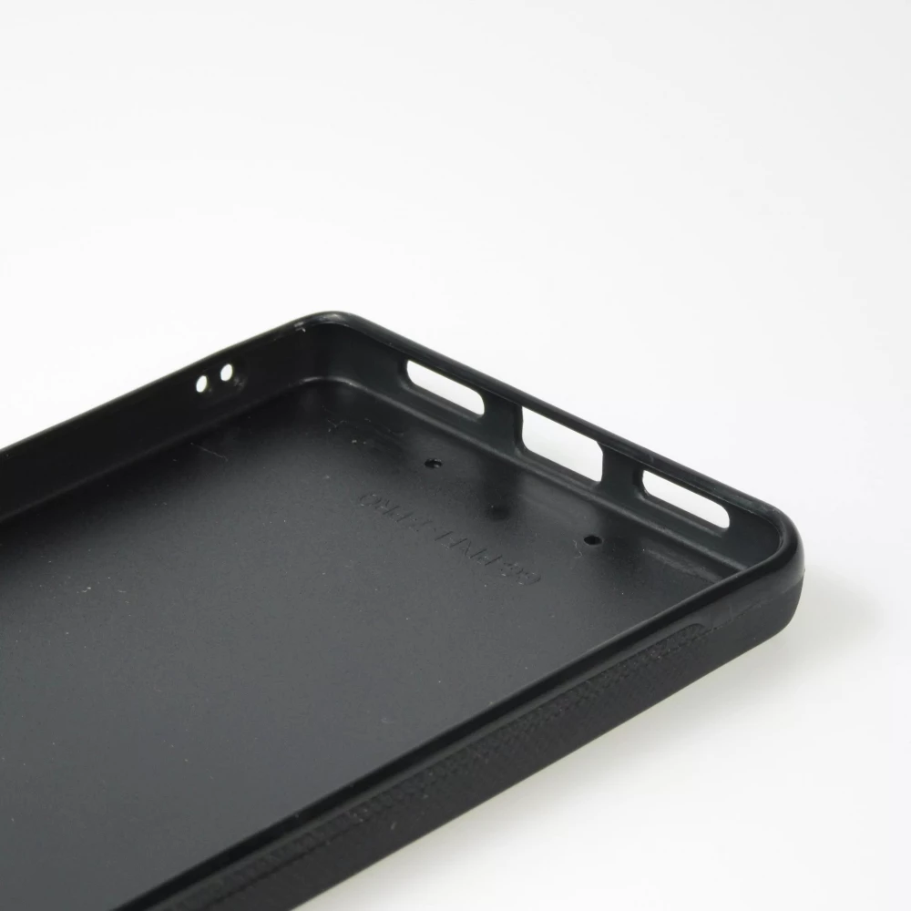 Coque personnalisée en silicone rigide noir - Google Pixel 6a