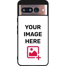 Custom Hülle Silikon schwarz - Google Pixel 8