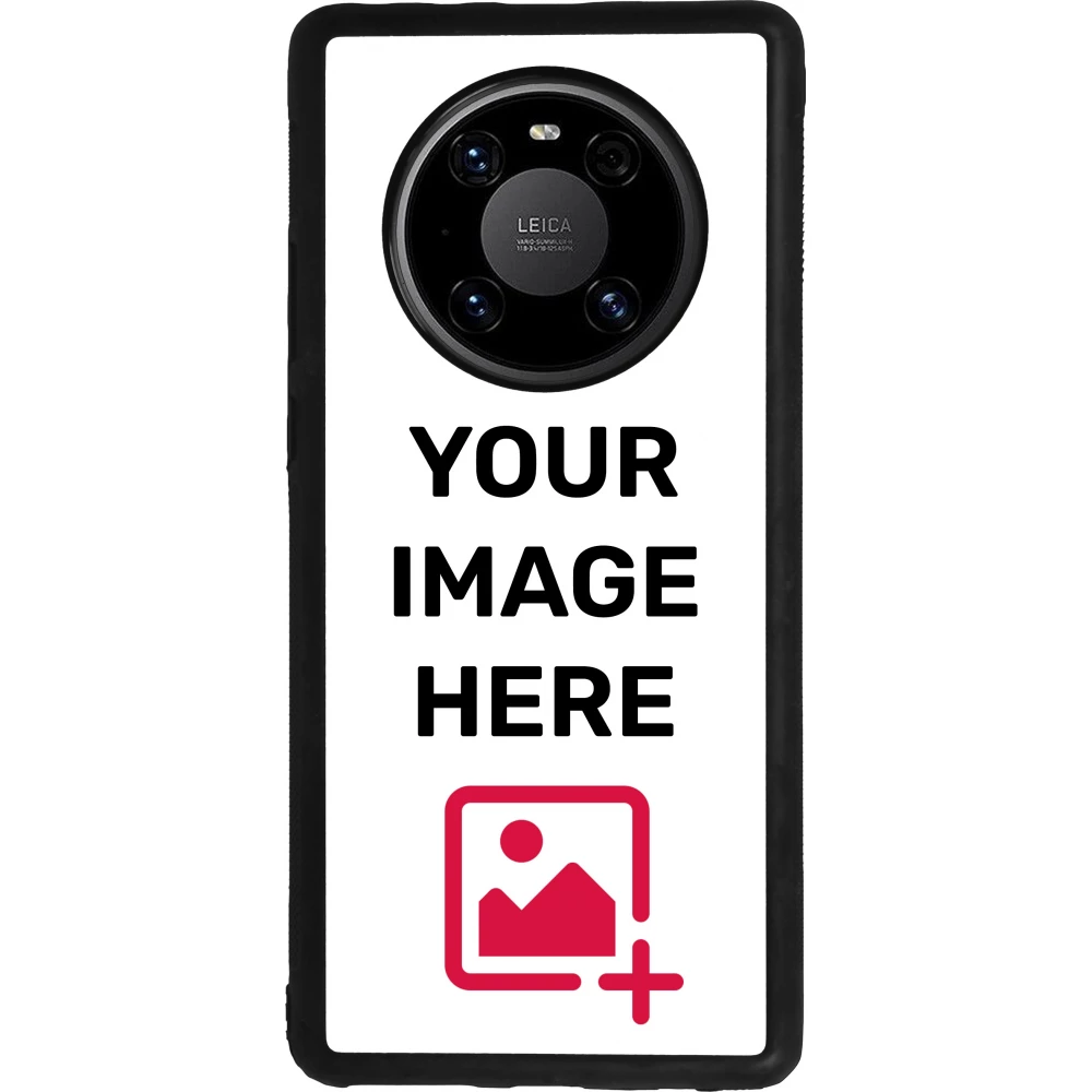 Coque personnalisée en silicone rigide noir - Huawei Mate 40 Pro