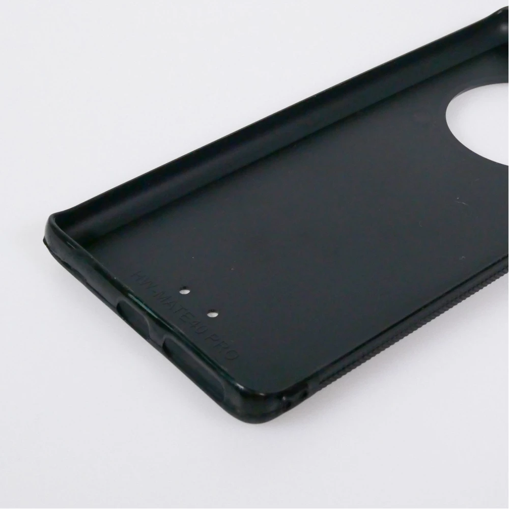 Coque personnalisée en silicone rigide noir - Huawei Mate 40 Pro