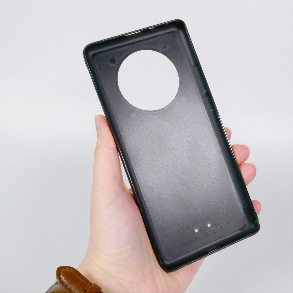 Coque personnalisée en silicone rigide noir - Huawei Mate 40 Pro