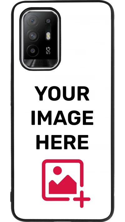 Custom Hülle Silikon schwarz - OPPO F19 Pro+