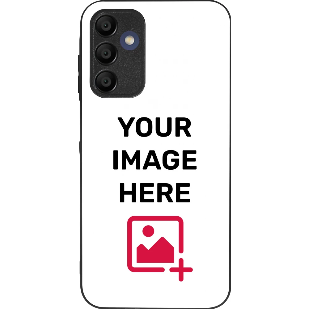 Coque personnalisée en silicone rigide noir - Samsung Galaxy A15
