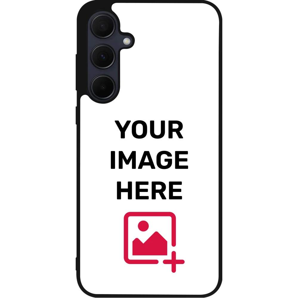 Coque personnalisée en silicone rigide noir - Samsung Galaxy A35 5G