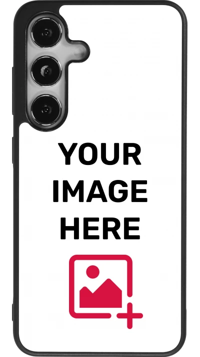 Coque personnalisée en silicone rigide noir - Samsung Galaxy S25