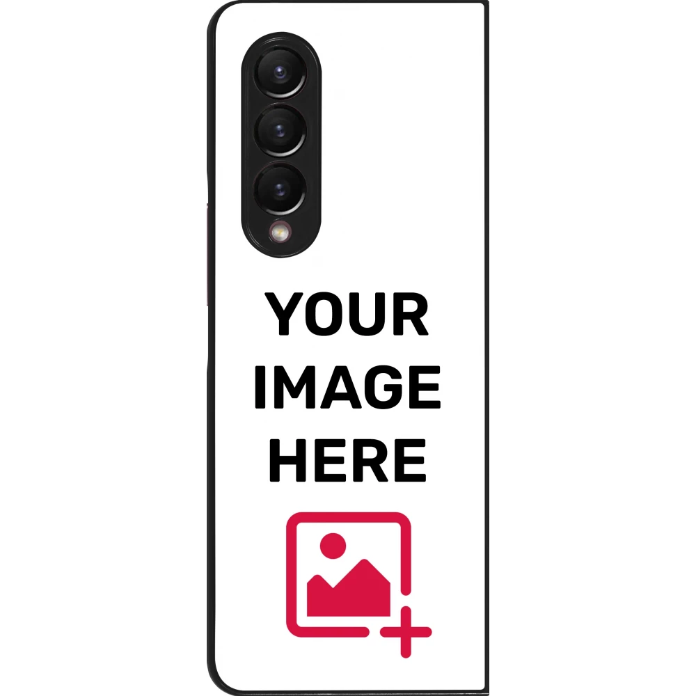 Coque personnalisée en silicone rigide noir - Samsung Galaxy Z Fold3 5G