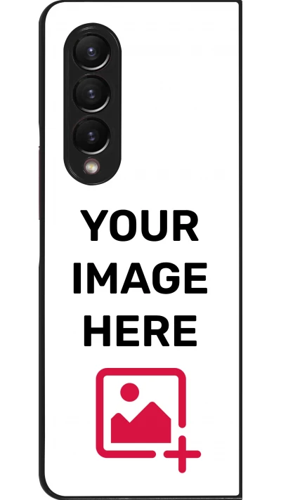 Coque personnalisée en silicone rigide noir - Samsung Galaxy Z Fold4