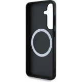 Coque Samsung Galaxy S25 - BMW Oversized rayures compatible MagSafe en cuir  - Noir