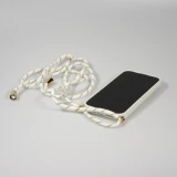 Coque Samsung Galaxy S25 Edge - Bio Eco-Friendly nature avec cordon collier - Blanc