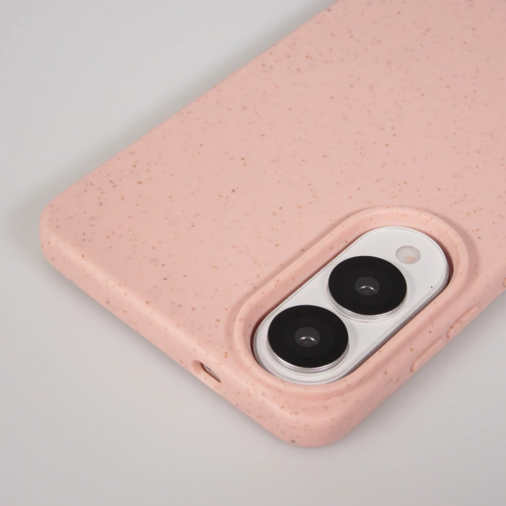 Coque Samsung Galaxy S25 Edge - Bio Eco-Friendly nature avec cordon collier - Rose