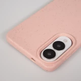 Coque Samsung Galaxy S25 Edge - Bio Eco-Friendly nature avec cordon collier - Rose